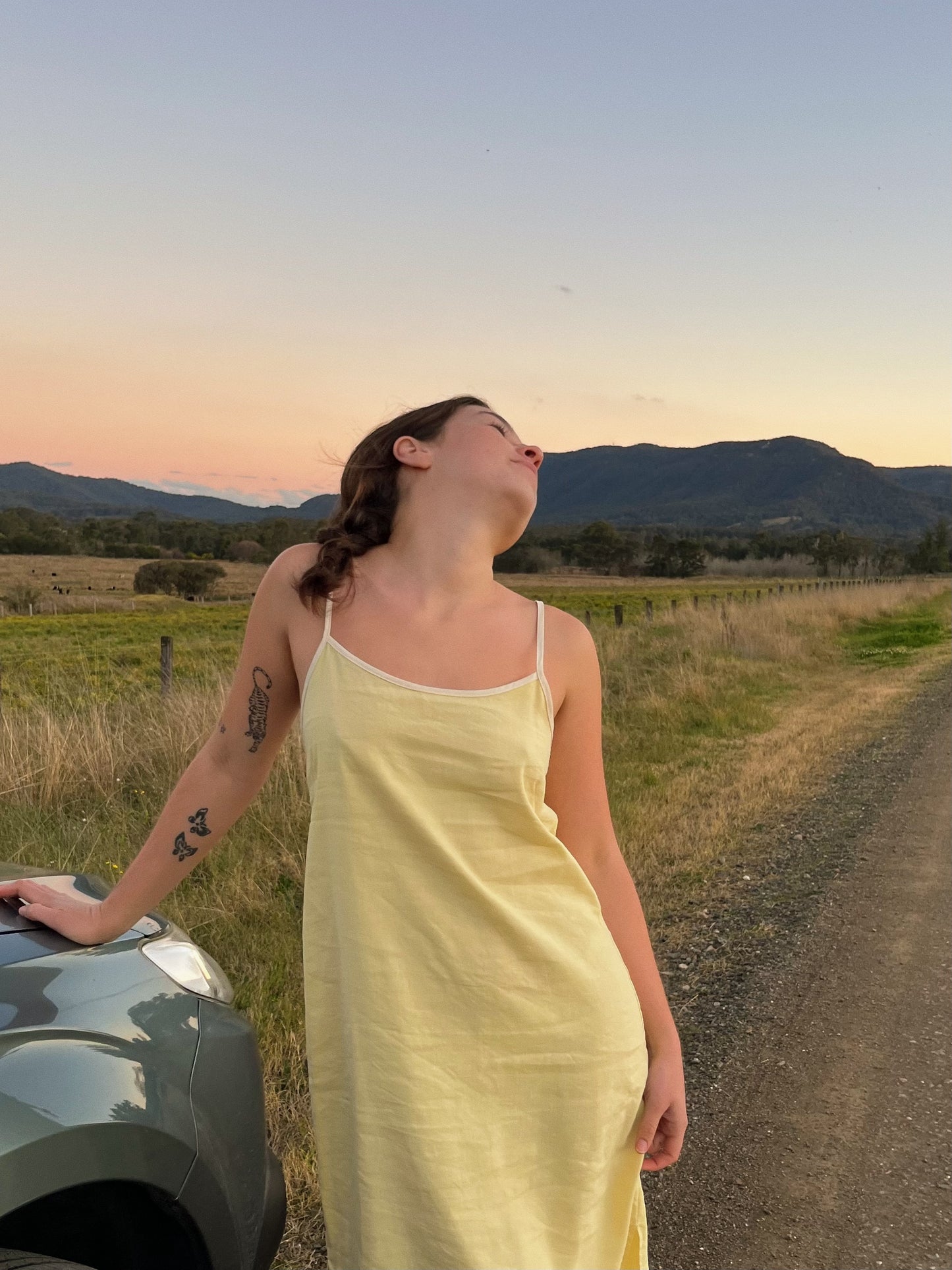 Yellow Slip Dress