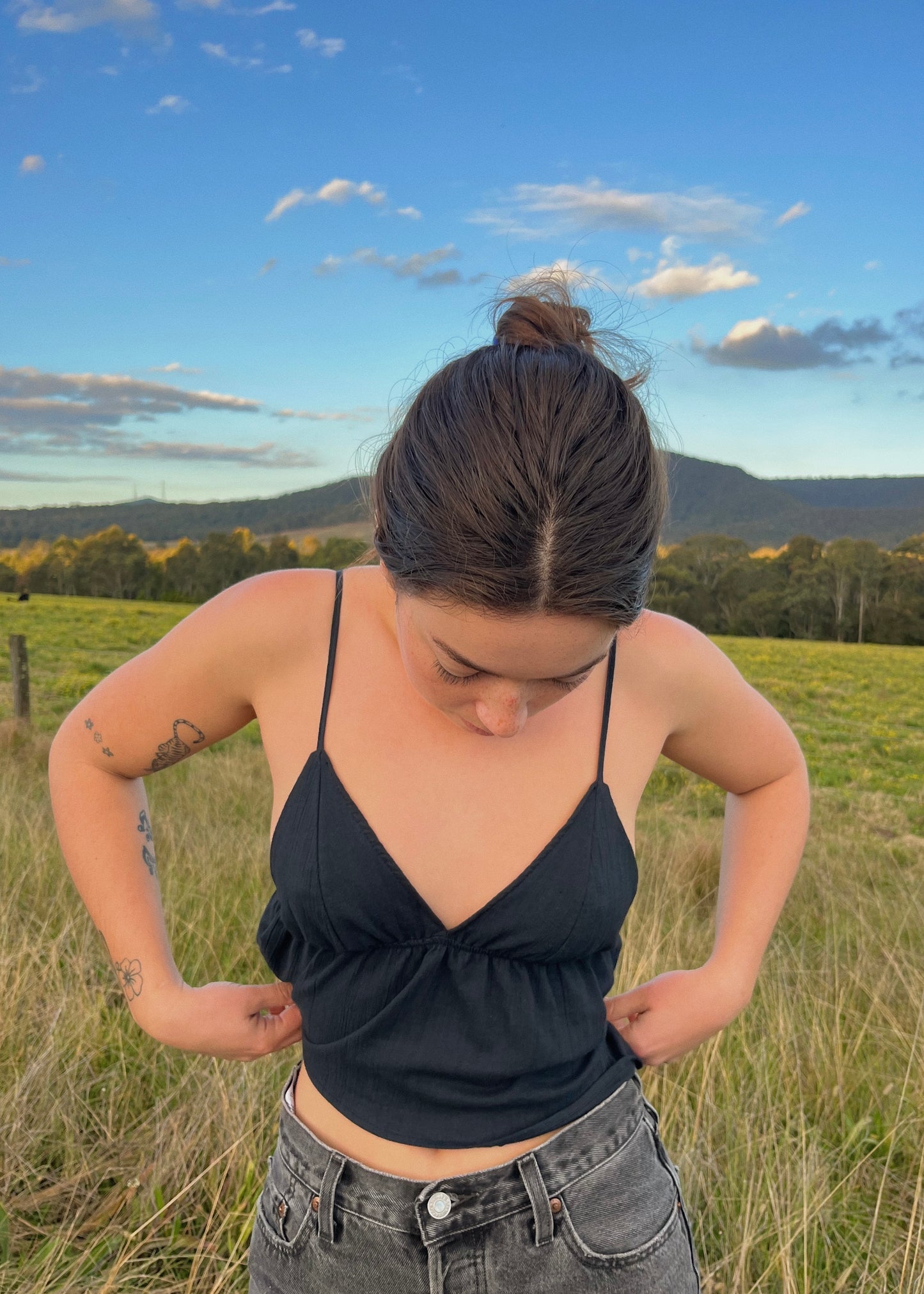 Navy Triangle Cami