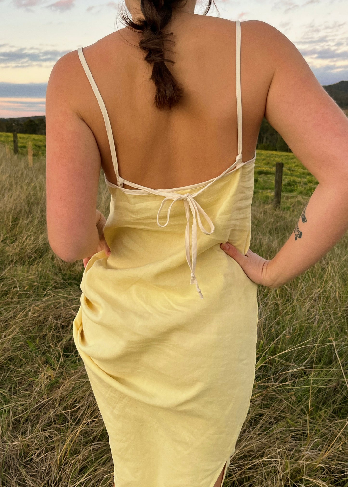 Yellow Slip Dress