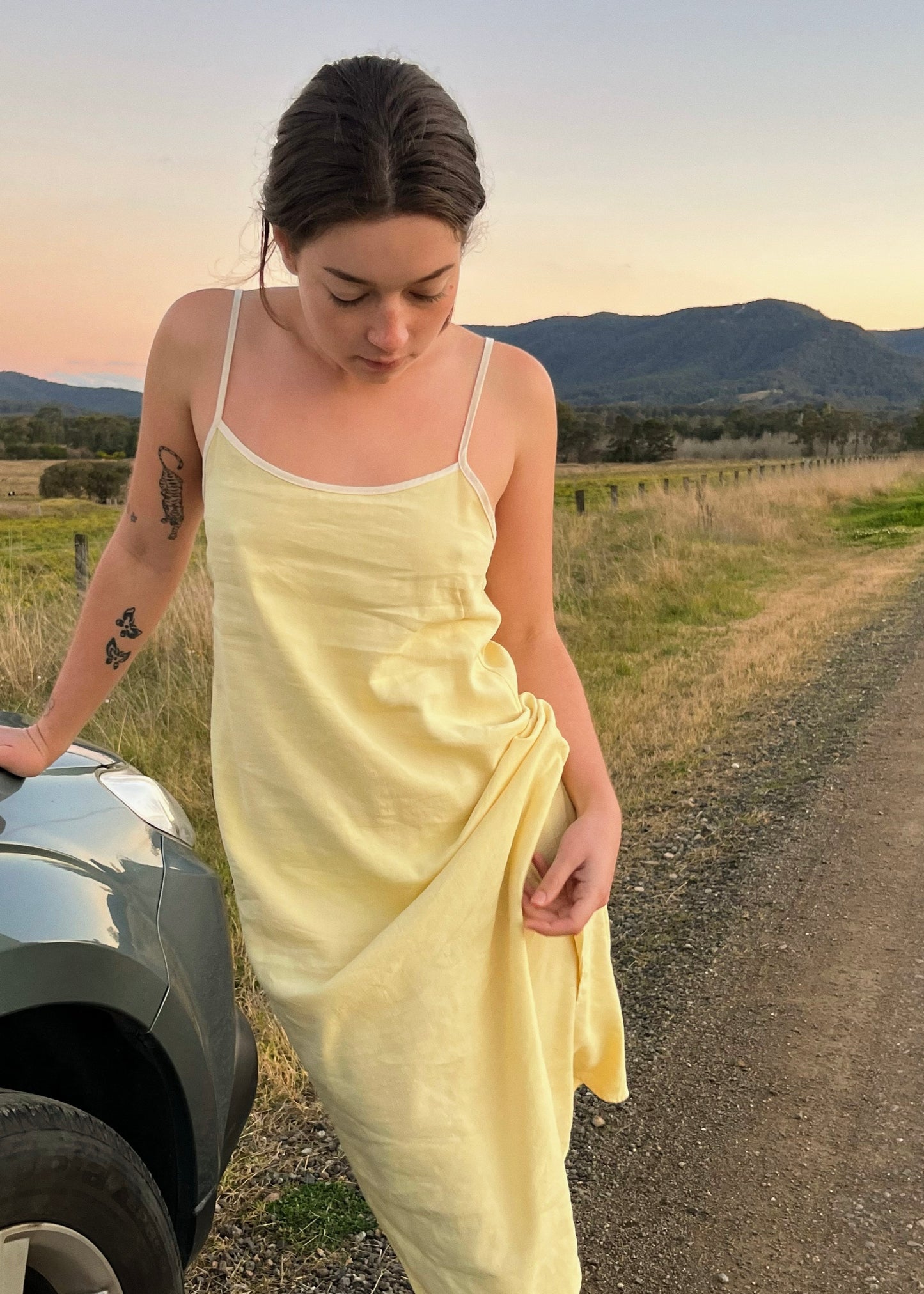 Yellow Slip Dress