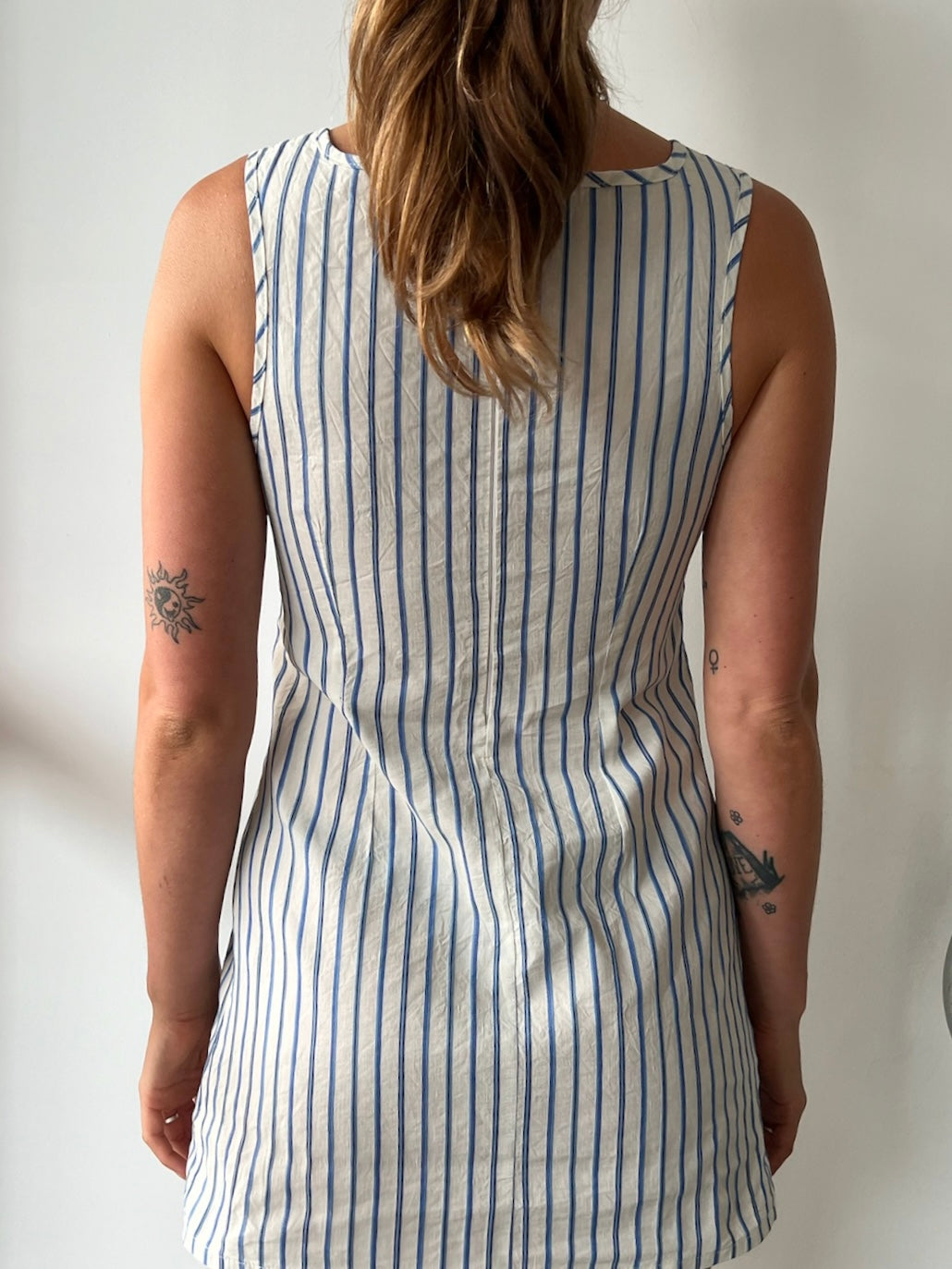 Blue Stripe Shift Dress