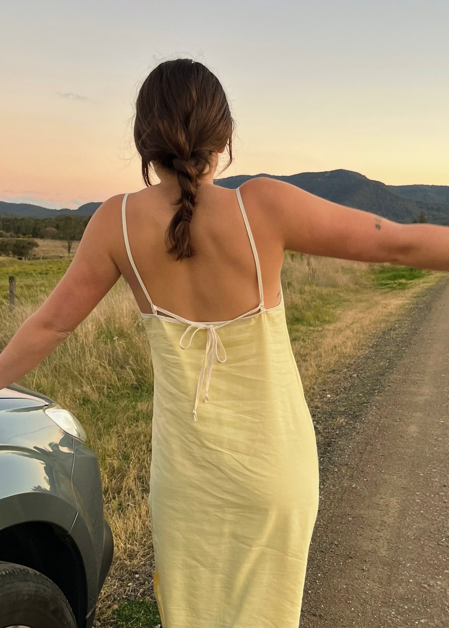 Yellow Slip Dress