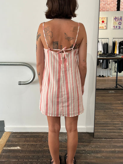 Red Stripe Mini Dress