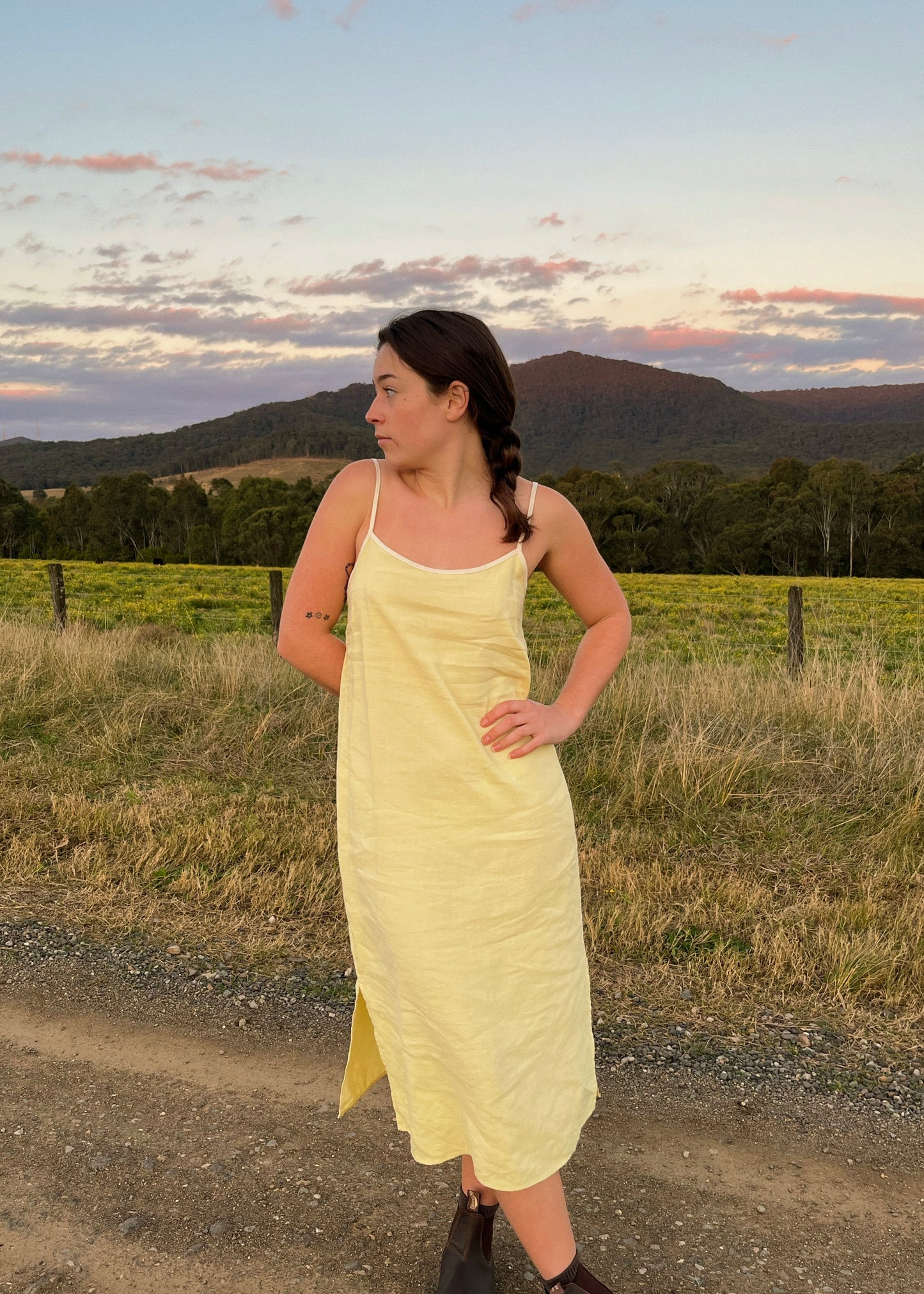Yellow Slip Dress