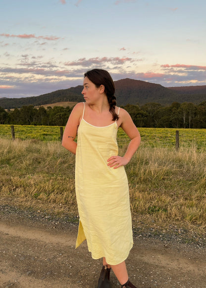Yellow Slip Dress